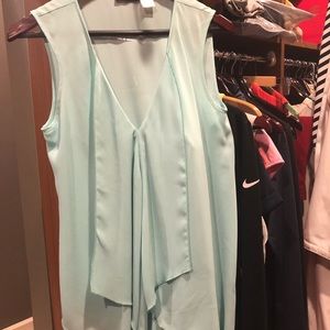 Aqua sleeveless top